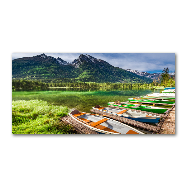 Tablou din Sticlă Barci pe lac