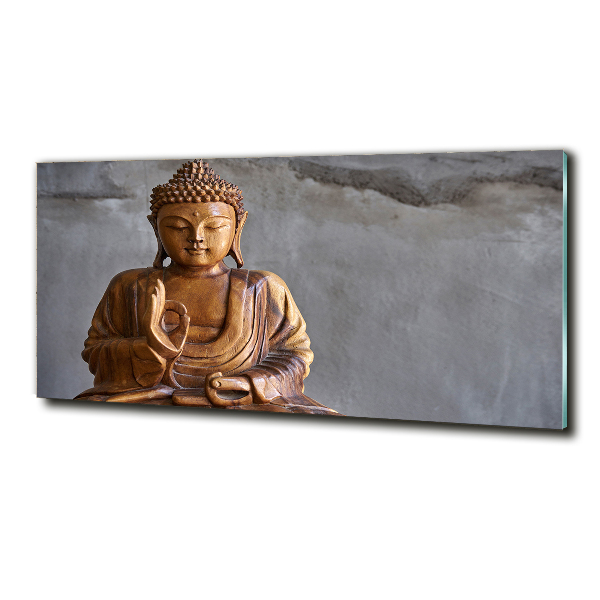 Tablou Printat Pe Sticlă buddha din lemn