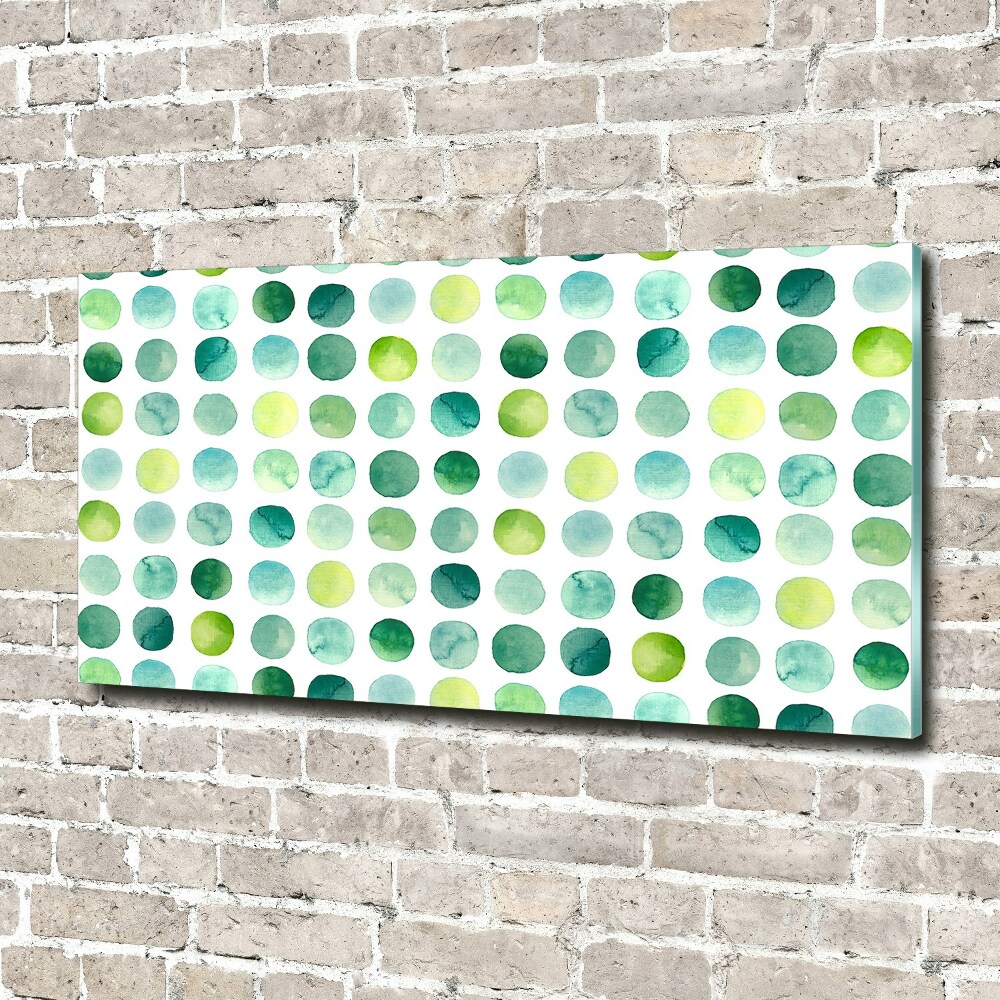 Imagine de sticlă puncte verzi