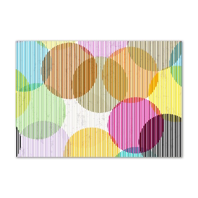 Fotografie imprimată pe sticlă cercuri colorate