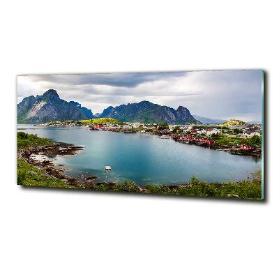 Fotografie imprimată pe sticlă Lofoten din Norvegia