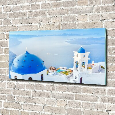 Fotografie imprimată pe sticlă Santorini, Grecia