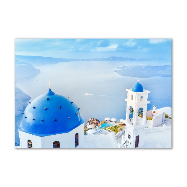 Fotografie imprimată pe sticlă Santorini, Grecia