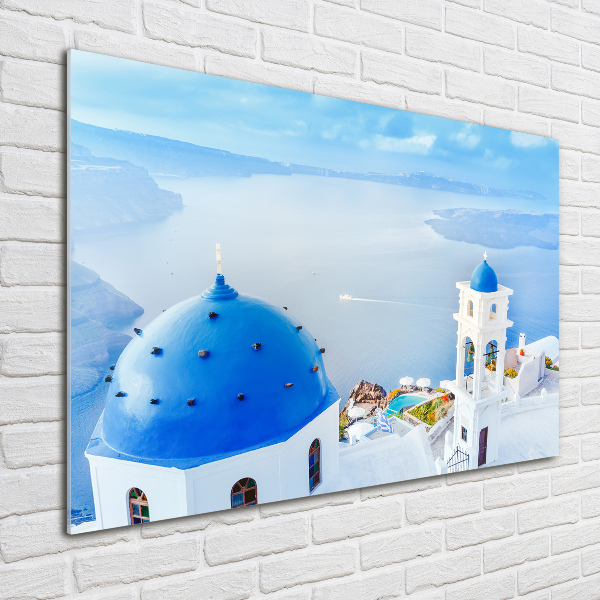 Fotografie imprimată pe sticlă Santorini, Grecia