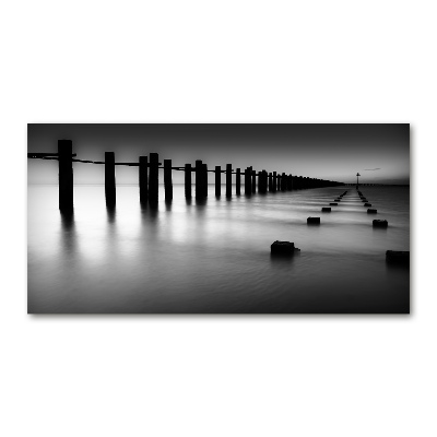 Fotografie imprimată pe sticlă Breakwater Thames