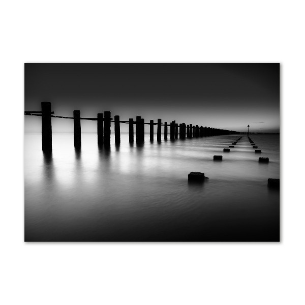 Fotografie imprimată pe sticlă Breakwater Thames