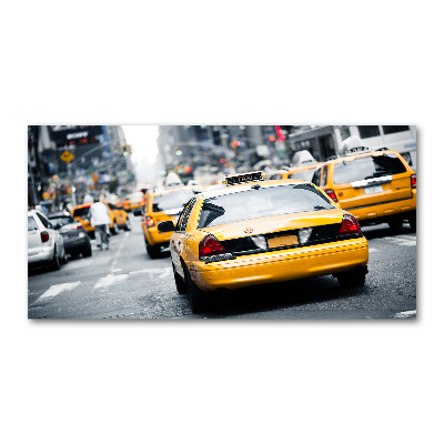 Tablou Printat Pe Sticlă New York taxiuri