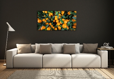Tablou pe pe sticlă mandarine