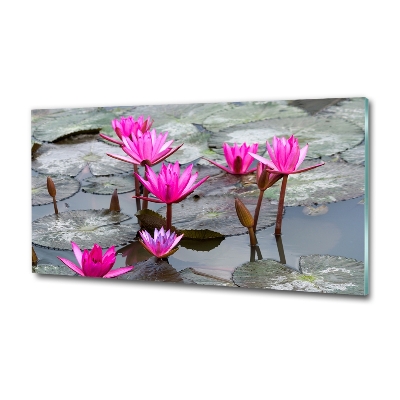 Tablou sticlă floare de lotus