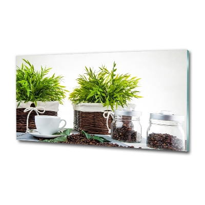 Tablou din Sticlă Temă cu cafea