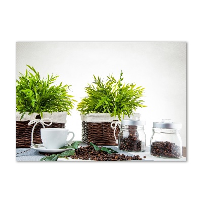 Tablou din Sticlă Temă cu cafea