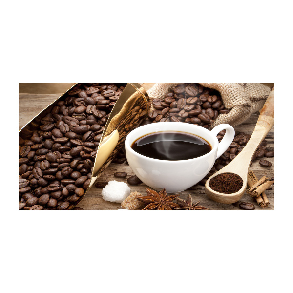 Tablou Printat Pe Sticlă ceașcă de cafea