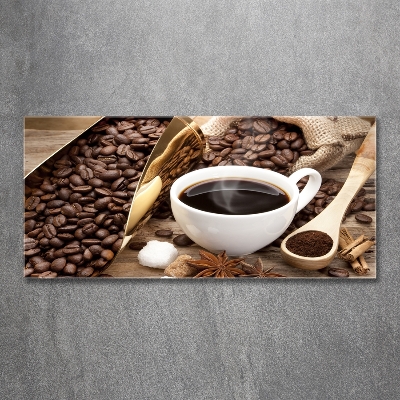 Tablou Printat Pe Sticlă ceașcă de cafea