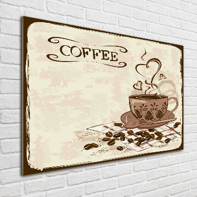Tablou din Sticlă cafea aromatică