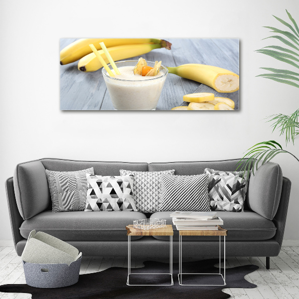 Tablou pe pe sticlă banane cocktail