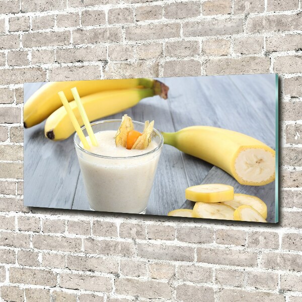 Tablou pe pe sticlă banane cocktail
