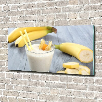 Tablou pe pe sticlă banane cocktail