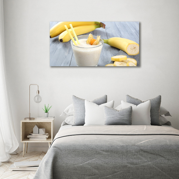 Tablou pe pe sticlă banane cocktail