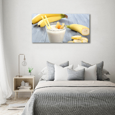 Tablou pe pe sticlă banane cocktail