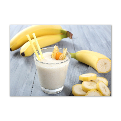 Tablou pe pe sticlă banane cocktail