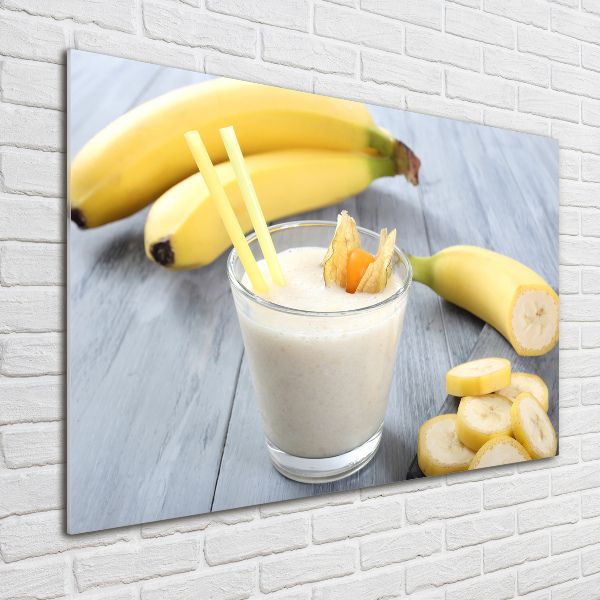 Tablou pe pe sticlă banane cocktail