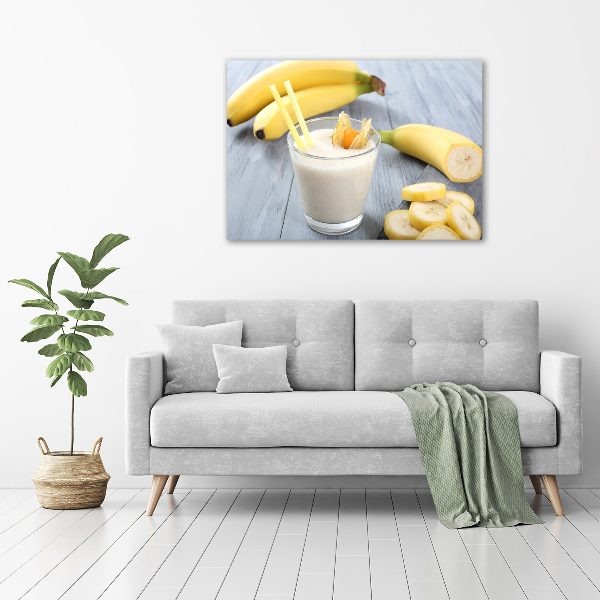 Tablou pe pe sticlă banane cocktail