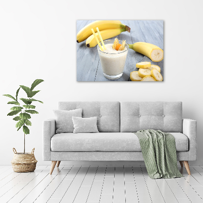 Tablou pe pe sticlă banane cocktail