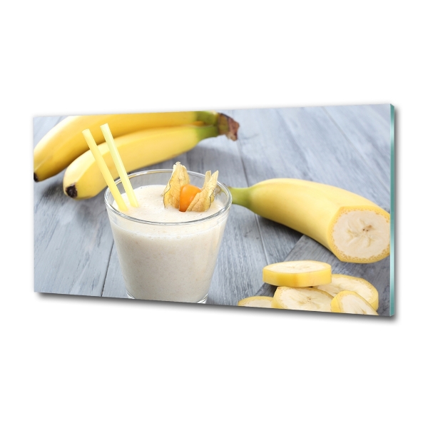 Tablou pe pe sticlă banane cocktail