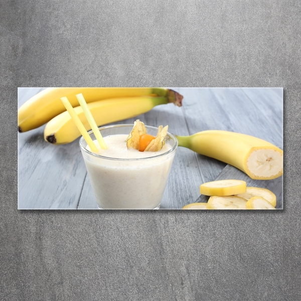Tablou pe pe sticlă banane cocktail