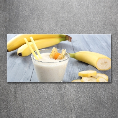 Tablou pe pe sticlă banane cocktail