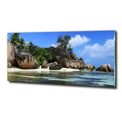 Fotografie imprimată pe sticlă Seychelles panorama