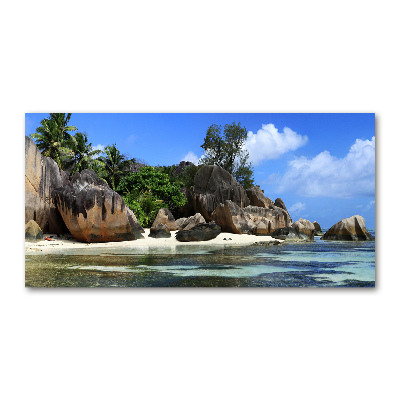 Fotografie imprimată pe sticlă Seychelles panorama