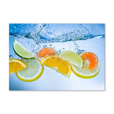 Tablou sticlă Citrus sub apă