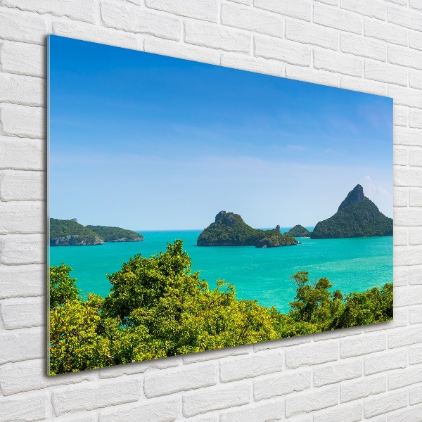 Tablou pe pe sticlă Panorama Thailanda