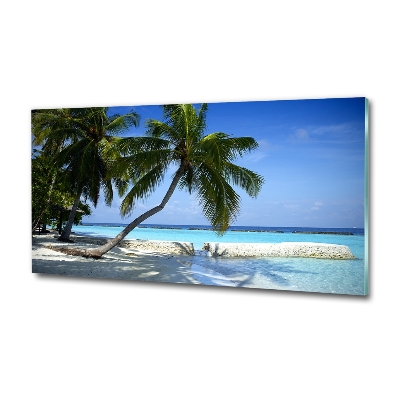 Tablou sticlă plaja tropicala