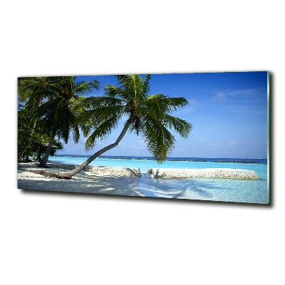 Tablou sticlă plaja tropicala