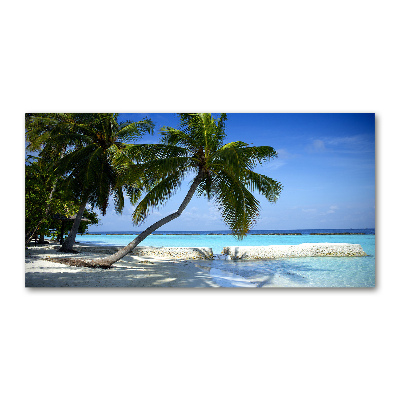 Tablou sticlă plaja tropicala