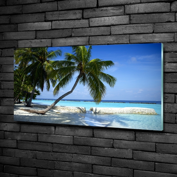 Tablou sticlă plaja tropicala