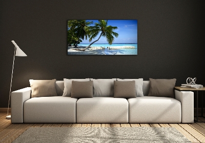 Tablou sticlă plaja tropicala