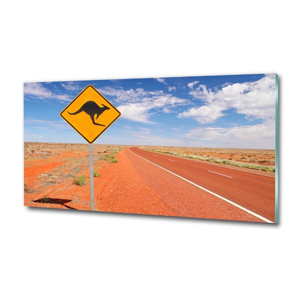 Tablou Printat Pe Sticlă Drumul în Australia