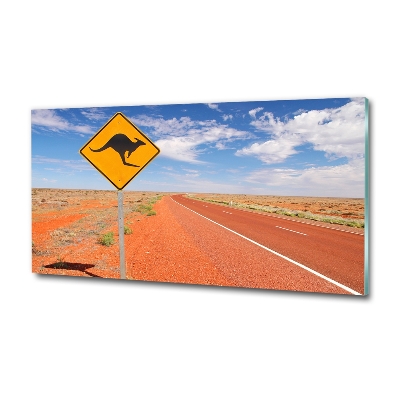 Tablou Printat Pe Sticlă Drumul în Australia