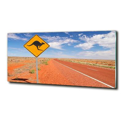 Tablou Printat Pe Sticlă Drumul în Australia