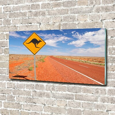 Tablou Printat Pe Sticlă Drumul în Australia