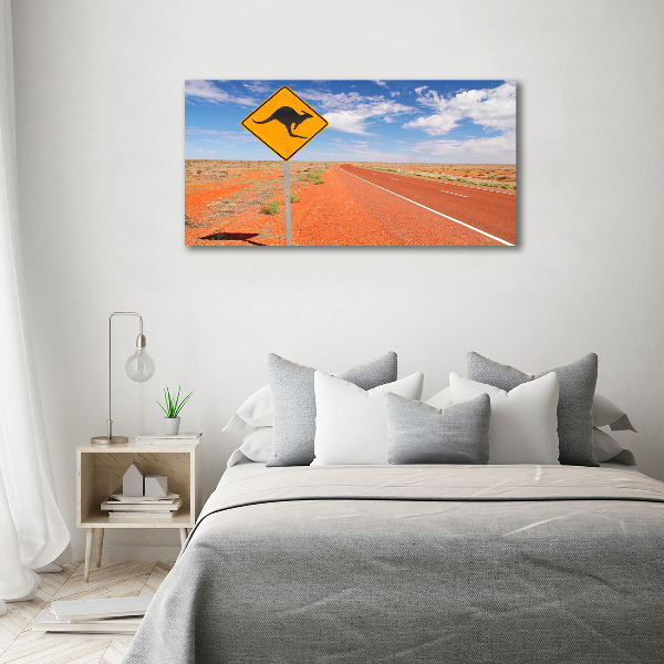 Tablou Printat Pe Sticlă Drumul în Australia