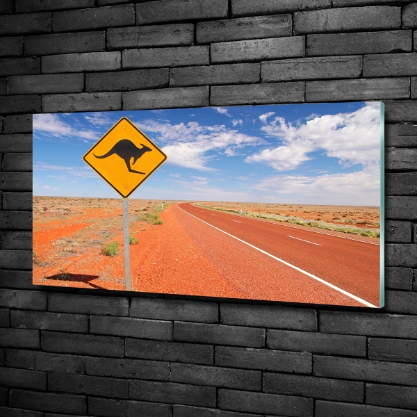 Tablou Printat Pe Sticlă Drumul în Australia