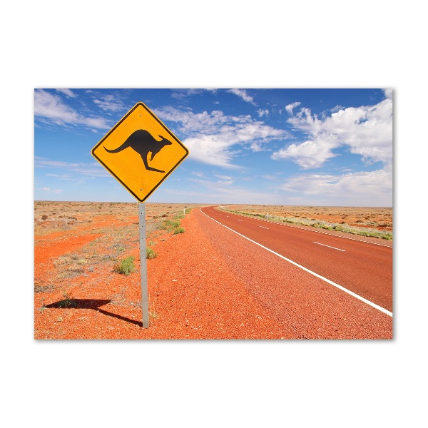 Tablou Printat Pe Sticlă Drumul în Australia