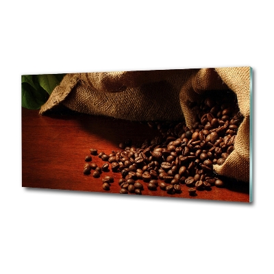 Fotografie imprimată pe sticlă Boabe de cafea