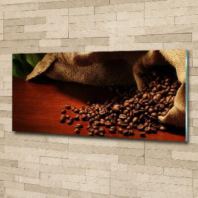 Fotografie imprimată pe sticlă Boabe de cafea