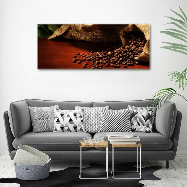 Fotografie imprimată pe sticlă Boabe de cafea