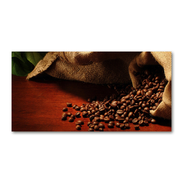 Fotografie imprimată pe sticlă Boabe de cafea